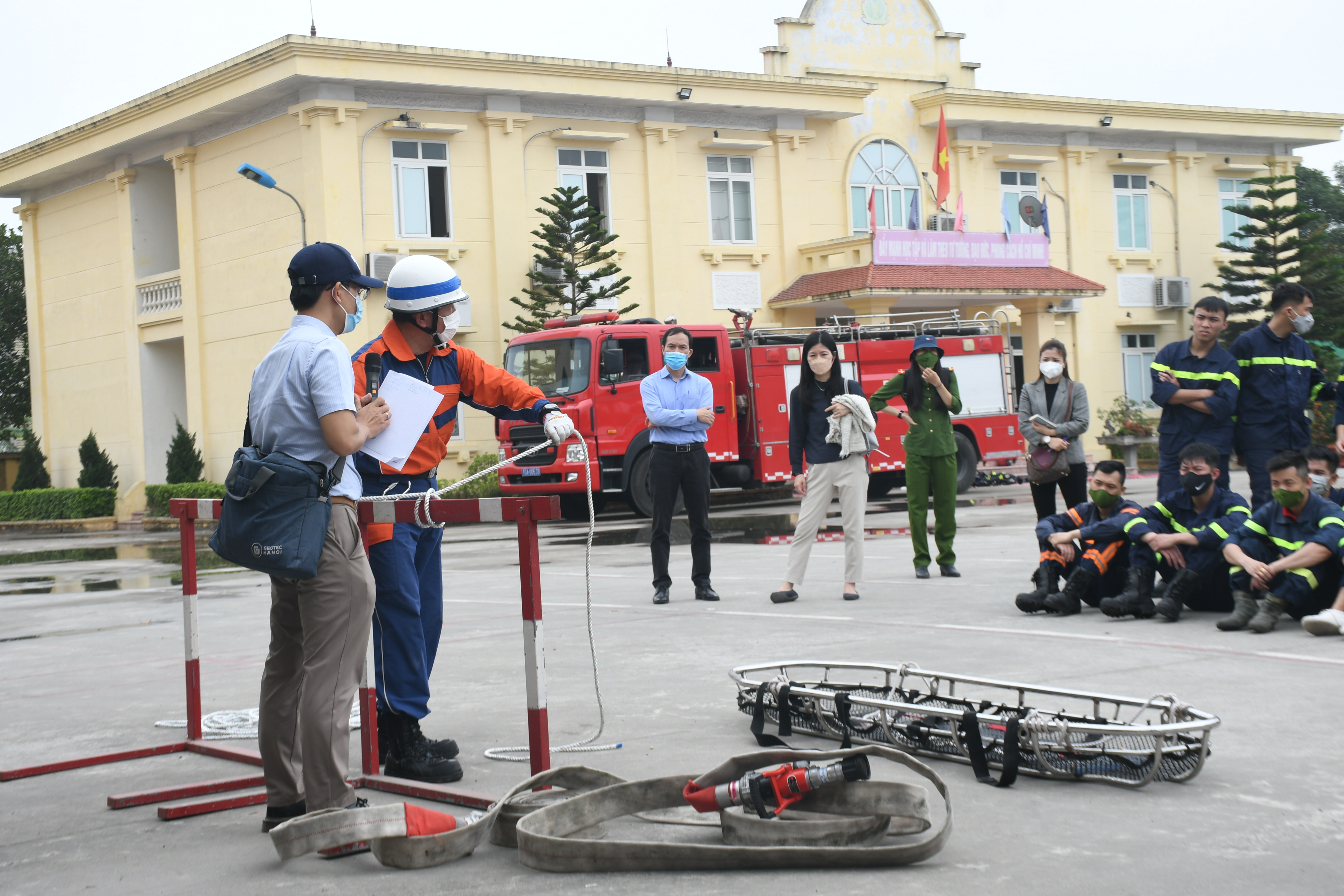 Cơ quan hợp tác quốc tế Nhật Bản khảo sát công tác PCCC và CNCH tại Công an Hải Phòng